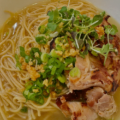 Malaya Eat's chicken tinola ramen, a Filipino-American fusion dish.